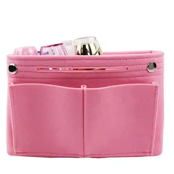 Fashion Retro Portable Felt Cosmetic Bag Purse Organizer Insert Multi-Purpose Handbag Organizer Insert Cosmetic Bag For Travel
Fashion Retro Portable Felt Cosmetic Bag Purse Organizer Insert Multi-Purpose Handbag Organizer Insert Cosmetic Bag For Travel