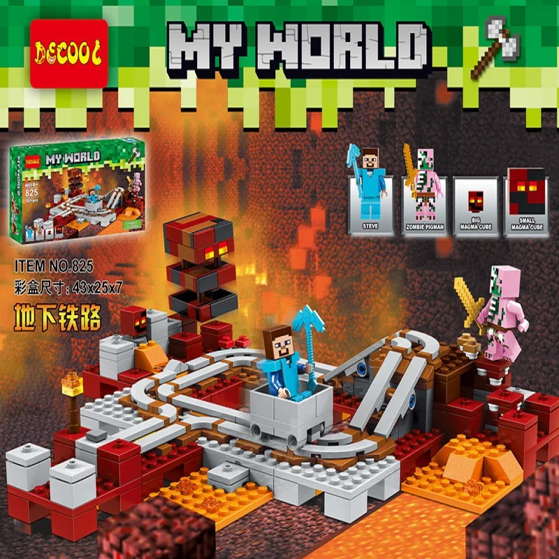 Decool 825 387pcs Compatible LegoINGlys My World 21130 The Nether Railway Building Blocks Toys for Mine crafted for minfigure
Decool 825 387pcs Compatible LegoINGlys My World 21130 The Nether Railway Building Blocks Toys for Mine crafted for minfigure