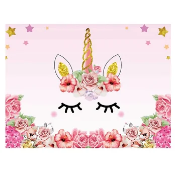 Cute Unicorn Party Flower Birthday Baby Newborn Photography Backgrounds Customized Photographic Backdrops For Photo Studio
Cute Unicorn Party Flower Birthday Baby Newborn Photography Backgrounds Customized Photographic Backdrops For Photo Studio