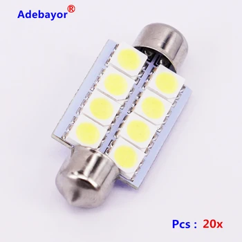 100 x Car Auto Interior 8 LED 41mm 5050 SMD Festoon Dome Light LED Licence Plate Roof Car Light 12V White free shipping
100 x Car Auto Interior 8 LED 41mm 5050 SMD Festoon Dome Light LED Licence Plate Roof Car Light 12V White free shipping