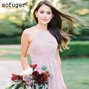 Pink Attractive Halter Sexy Backless Special Occasion Spaghetti Straps Bridesmaid Dresses Formal Vestidos Wedding Party Dresses
Pink Attractive Halter Sexy Backless Special Occasion Spaghetti Straps Bridesmaid Dresses Formal Vestidos Wedding Party Dresses