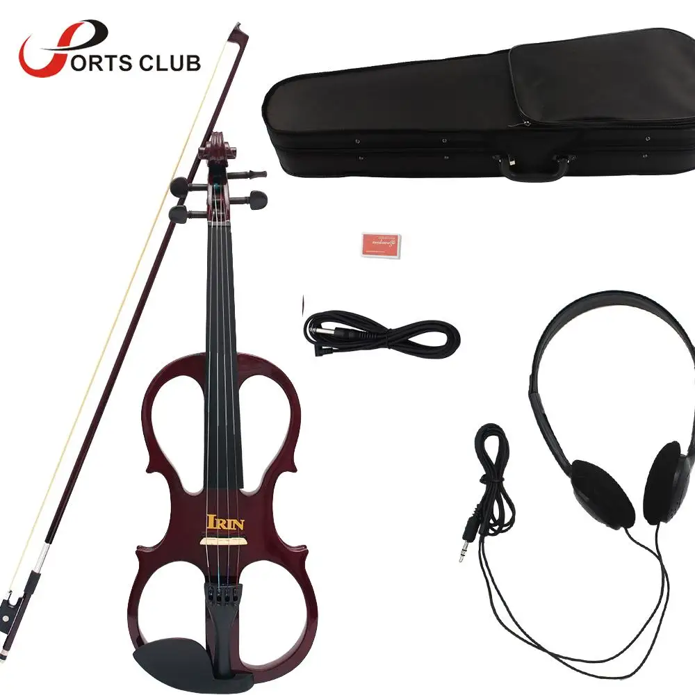 4/4 Wood Maple Electric Violin Fiddle Stringed Instrument with Ebony Fittings Cable Headphone Case for Music Lovers Beginners
4/4 Wood Maple Electric Violin Fiddle Stringed Instrument with Ebony Fittings Cable Headphone Case for Music Lovers Beginners