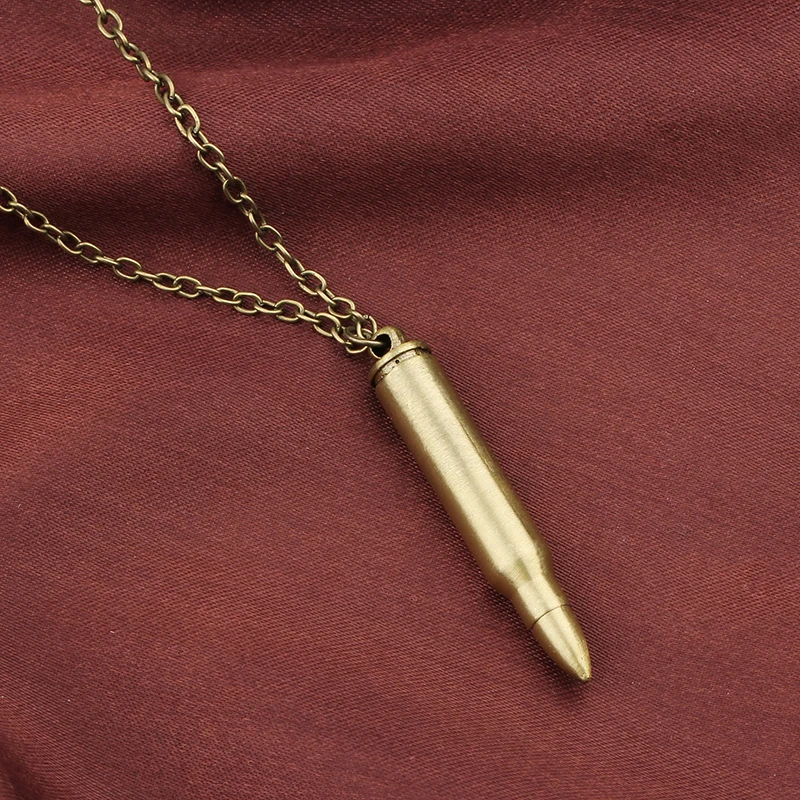 Cool Men Jewelry Titanium Stainless Steel Bullet Pendants Necklace High quality bronze Link Chain Punk Gift Hip Hop Men Jewelry
Cool Men Jewelry Titanium Stainless Steel Bullet Pendants Necklace High quality bronze Link Chain Punk Gift Hip Hop Men Jewelry