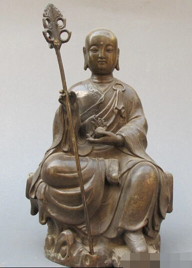 JP S1143 11 Tibet Buddhist Classic old Bronze arhat Ksitigarbha Jizo Buddha Statue Discount 35%
JP S1143 11 Tibet Buddhist Classic old Bronze arhat Ksitigarbha Jizo Buddha Statue Discount 35%