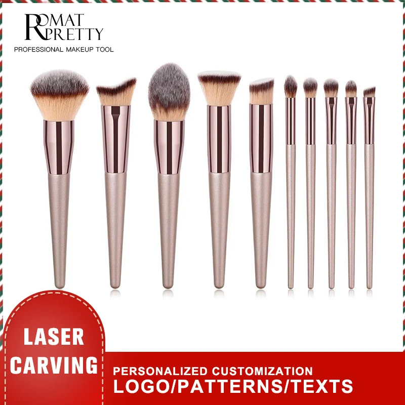 Romatpretty 10Pcs Women Brushes Wooden Foundation Cosmetic Eyebrow Eyeshadow Brush Makeup Brush Sets Tools Pincel Maquiagem
Romatpretty 10Pcs Women Brushes Wooden Foundation Cosmetic Eyebrow Eyeshadow Brush Makeup Brush Sets Tools Pincel Maquiagem