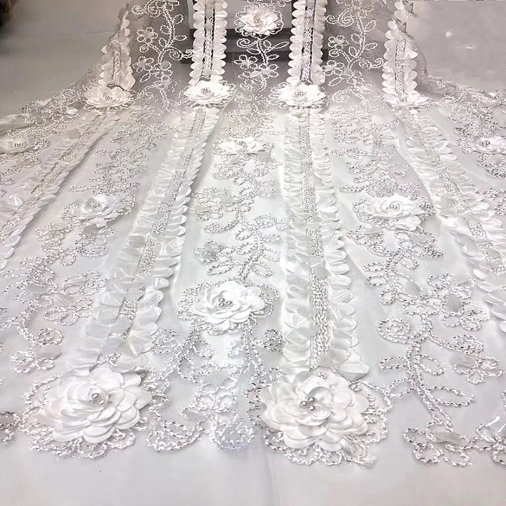 NEW White African Tulle Lace Fabric 2019 High Quality Nigerian French Swiss voile With Sequins Mesh Lace Fabrics 5 Yards A1254
NEW White African Tulle Lace Fabric 2019 High Quality Nigerian French Swiss voile With Sequins Mesh Lace Fabrics 5 Yards A1254