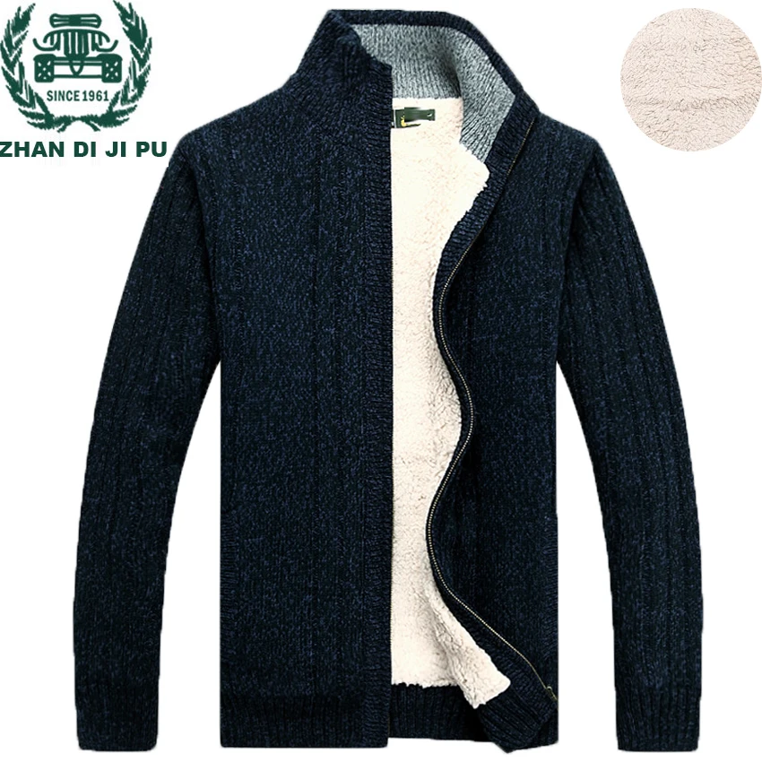 ZHAN DI JI PU Brand Clothing Men Thicken Style Wool Liner Sweaters Cardigan Fashion Sweater Coat Plus Size M-XXXL 118
ZHAN DI JI PU Brand Clothing Men Thicken Style Wool Liner Sweaters Cardigan Fashion Sweater Coat Plus Size M-XXXL 118