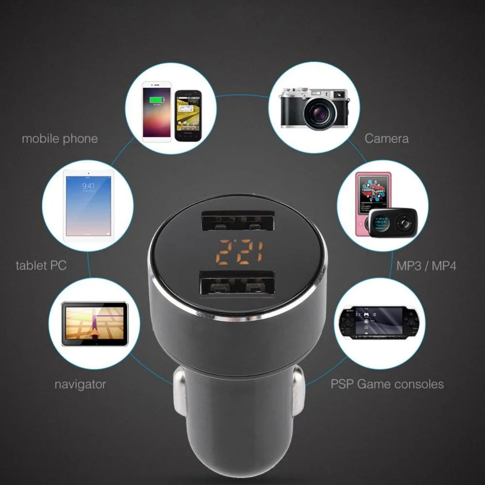 Modern Style Car Charger Cigarette Lighter Dual USB Intelligent Fast-Charging Head Multi-Function HY-36 Korea Hyundai Portable
Modern Style Car Charger Cigarette Lighter Dual USB Intelligent Fast-Charging Head Multi-Function HY-36 Korea Hyundai Portable