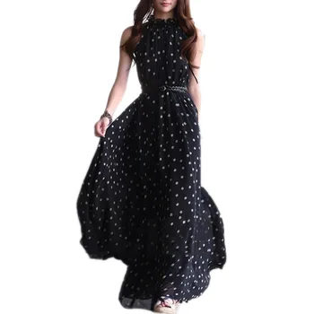 Fengguilai Fashion Women's Polka Dots Maxi Long Casual Summer style Beach Party Chiffon Dress Big Size Women Sundress
Fengguilai Fashion Women's Polka Dots Maxi Long Casual Summer style Beach Party Chiffon Dress Big Size Women Sundress