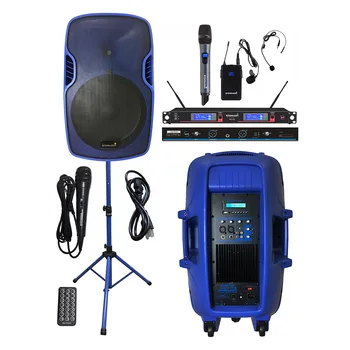 STARAUDIO 15" Powered 3500W Active DJ Stage KTV Speaker PA Stand Wired Mic 2CH Wireless UHF Handheld Headset Microphone SSBM-15
STARAUDIO 15" Powered 3500W Active DJ Stage KTV Speaker PA Stand Wired Mic 2CH Wireless UHF Handheld Headset Microphone SSBM-15