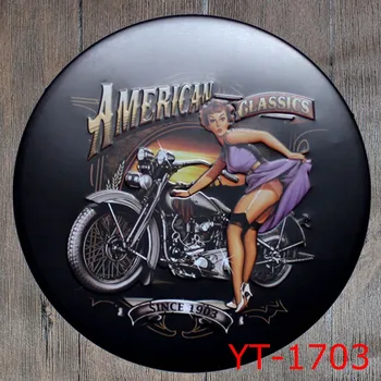 AMERICAN CLASSICS Round Shape signs IRON Wall Sticker Metal Tin Sign Coffee Shop Wall Decor Pub Round Plaque decor
AMERICAN CLASSICS Round Shape signs IRON Wall Sticker Metal Tin Sign Coffee Shop Wall Decor Pub Round Plaque decor