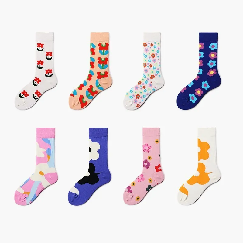 1 Pair Cotton Socks For Women Colorful Flowers Sweet Casual Short Socks Korean Style Woman Casual Kawaii Happy Socks
1 Pair Cotton Socks For Women Colorful Flowers Sweet Casual Short Socks Korean Style Woman Casual Kawaii Happy Socks