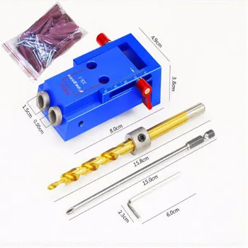 Mini Kreg Style Pocket Hole Jig Kit System For Wood Working & Joinery + Step Drill Bit & Accessories Wood Work Tool Set With Box
Mini Kreg Style Pocket Hole Jig Kit System For Wood Working & Joinery + Step Drill Bit & Accessories Wood Work Tool Set With Box