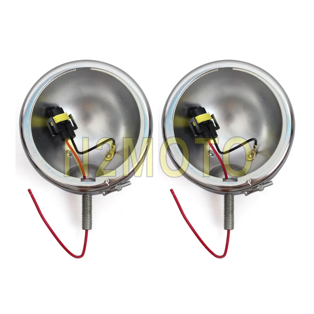Pair Sliver Motorcycles 4.5" Spotlight Cover Bottom Mount Auxiliary Light Shell Universal for 4.5" LED Light Beam Housing
Pair Sliver Motorcycles 4.5" Spotlight Cover Bottom Mount Auxiliary Light Shell Universal for 4.5" LED Light Beam Housing