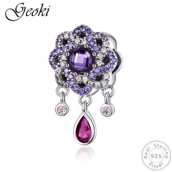Geoki 925 Sterling Silver Purple Cubic Zirconia Flower Charms fit Pandora Bracelet Red Stone Water Drop Beads Necklace Pendant
Geoki 925 Sterling Silver Purple Cubic Zirconia Flower Charms fit Pandora Bracelet Red Stone Water Drop Beads Necklace Pendant