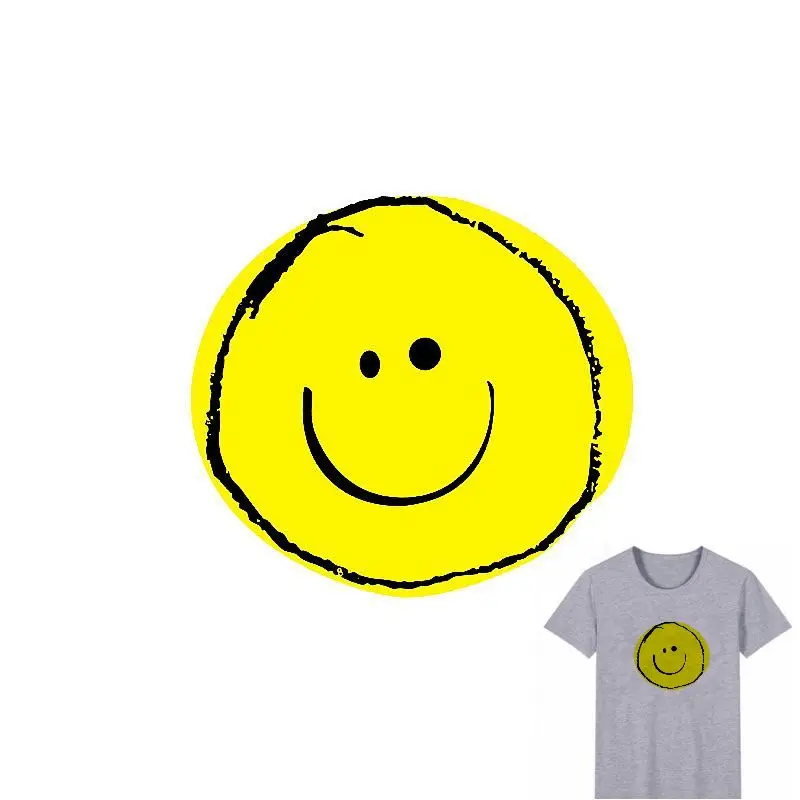 3pcs 16x14.6cm Smiley face Pattern Iron On Patches Stickers Washable Appliques A-level Heat Transfer For DIY Accessory Clothes
3pcs 16x14.6cm Smiley face Pattern Iron On Patches Stickers Washable Appliques A-level Heat Transfer For DIY Accessory Clothes