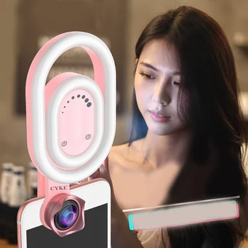 Universal Mobile Live Fill Light Lens Beauty Selfie Faceless Wide Angle Camera for Apple X 8 8 Plus Samsung Galaxy S8 S9
Universal Mobile Live Fill Light Lens Beauty Selfie Faceless Wide Angle Camera for Apple X 8 8 Plus Samsung Galaxy S8 S9