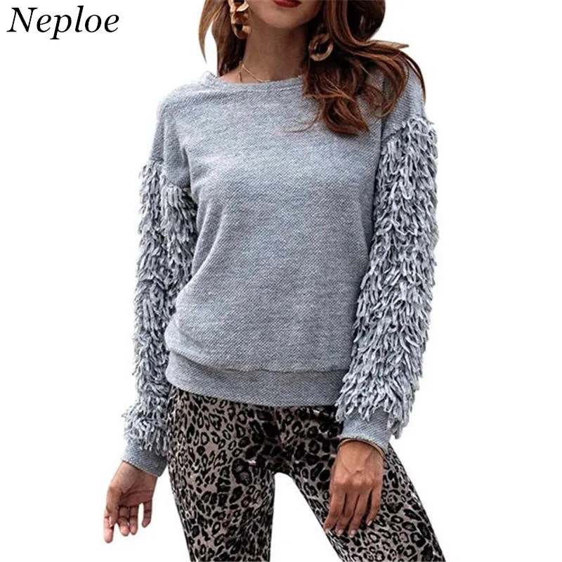 Neploe Autumn Winter Sweater 2019 Fashion Long Sleeve Tassel Patch Knitted Jumpers O-neck Loose Casual Elastic Sweaters 37036
Neploe Autumn Winter Sweater 2019 Fashion Long Sleeve Tassel Patch Knitted Jumpers O-neck Loose Casual Elastic Sweaters 37036