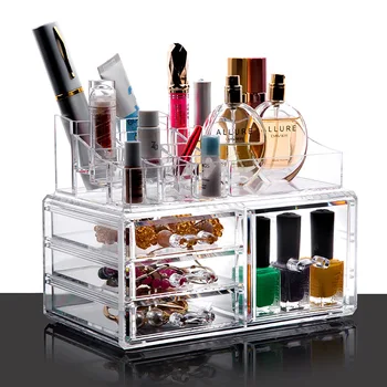 High grade transparent crystal cosmetic storage box drawer laminated head ornament make-up box
High grade transparent crystal cosmetic storage box drawer laminated head ornament make-up box