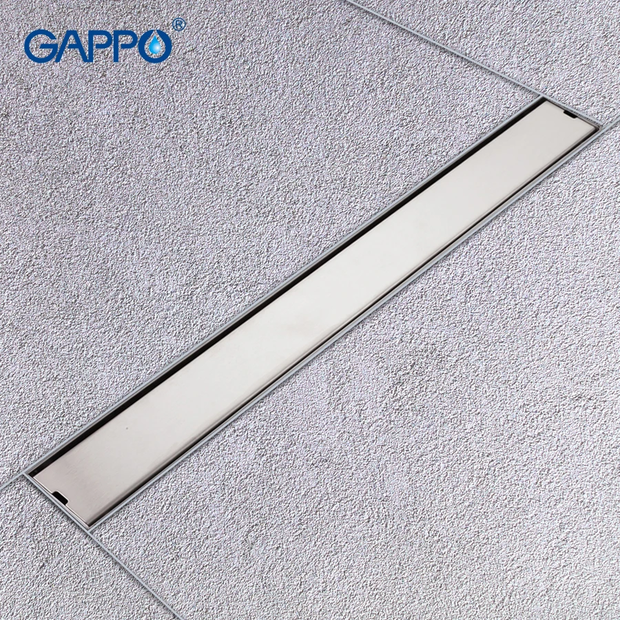 GAPPO Drains stainless steel recgangle anti-odor waste drain bathroom bathroom water drain shower waste drain strainer
GAPPO Drains stainless steel recgangle anti-odor waste drain bathroom bathroom water drain shower waste drain strainer