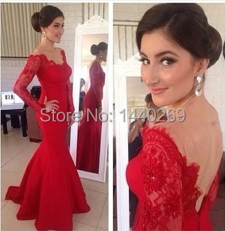 Fahionable V Neck Long Sleeve Red Mermaid Long Prom Gown Woman Formal Party Pageant Gown for Weddings Custom Made
Fahionable V Neck Long Sleeve Red Mermaid Long Prom Gown Woman Formal Party Pageant Gown for Weddings Custom Made