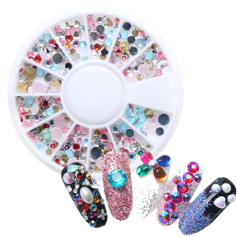 New 3D Rhinestones For Nails Flatback Oval Color Wheel Mix Rivet Studs Polish DIY Nail Art Tips Shinny Resin Decoration Tools
New 3D Rhinestones For Nails Flatback Oval Color Wheel Mix Rivet Studs Polish DIY Nail Art Tips Shinny Resin Decoration Tools