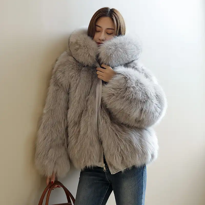 womens big fur coat