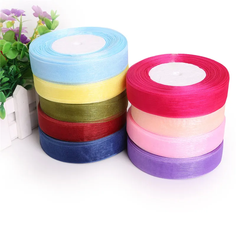 2019 New 50Yards Colorful Organza Ribbon 3/4''(20mm) Bow Wedding Wrapping Decoration Ribbons Crafts Handmade DIY Gift Packaging
2019 New 50Yards Colorful Organza Ribbon 3/4''(20mm) Bow Wedding Wrapping Decoration Ribbons Crafts Handmade DIY Gift Packaging