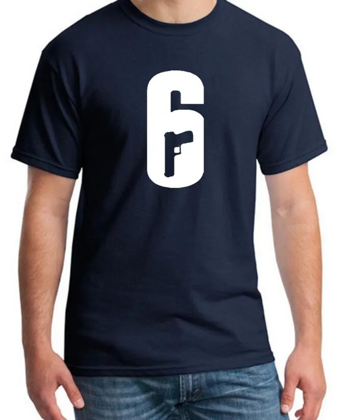 2018 New Summer Tom Clancy's Rainbow Six Siege Men's T-Shirts Gold Badge 6 Printed T Shirt Men T Shirts Male TShirts
2018 New Summer Tom Clancy's Rainbow Six Siege Men's T-Shirts Gold Badge 6 Printed T Shirt Men T Shirts Male TShirts
