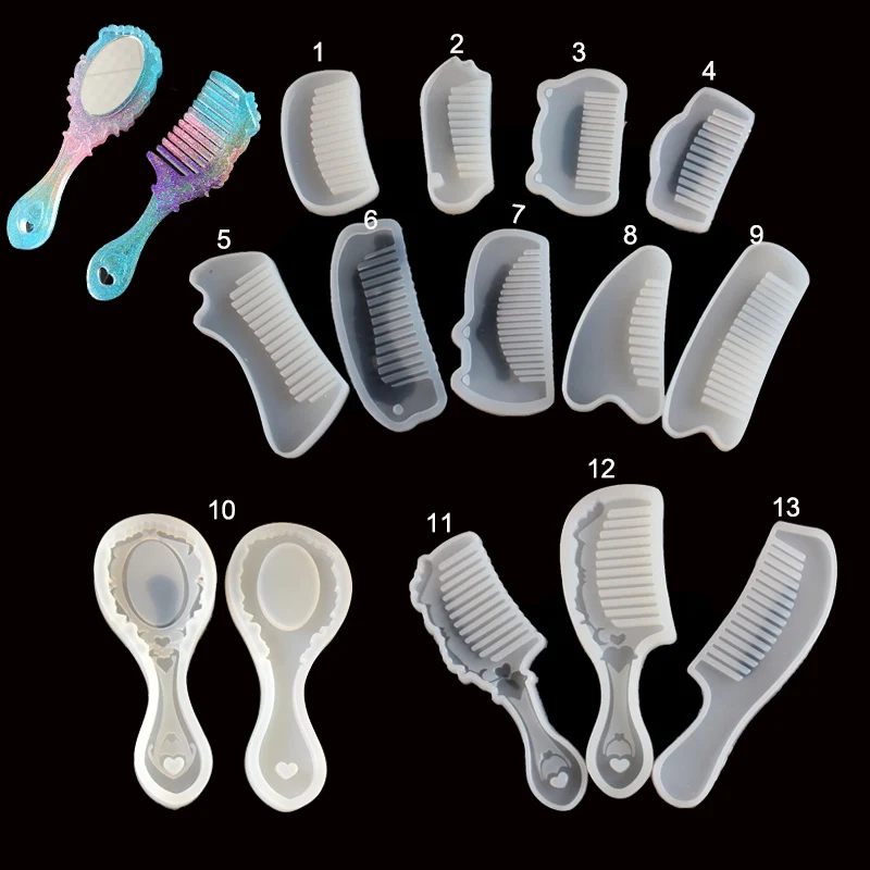 1PC Comb Mirror Liquid Silicone Mold for Making Pedant Jewelry DIY Handcraft Exoxy Resin Molds Jewelry Tools
1PC Comb Mirror Liquid Silicone Mold for Making Pedant Jewelry DIY Handcraft Exoxy Resin Molds Jewelry Tools