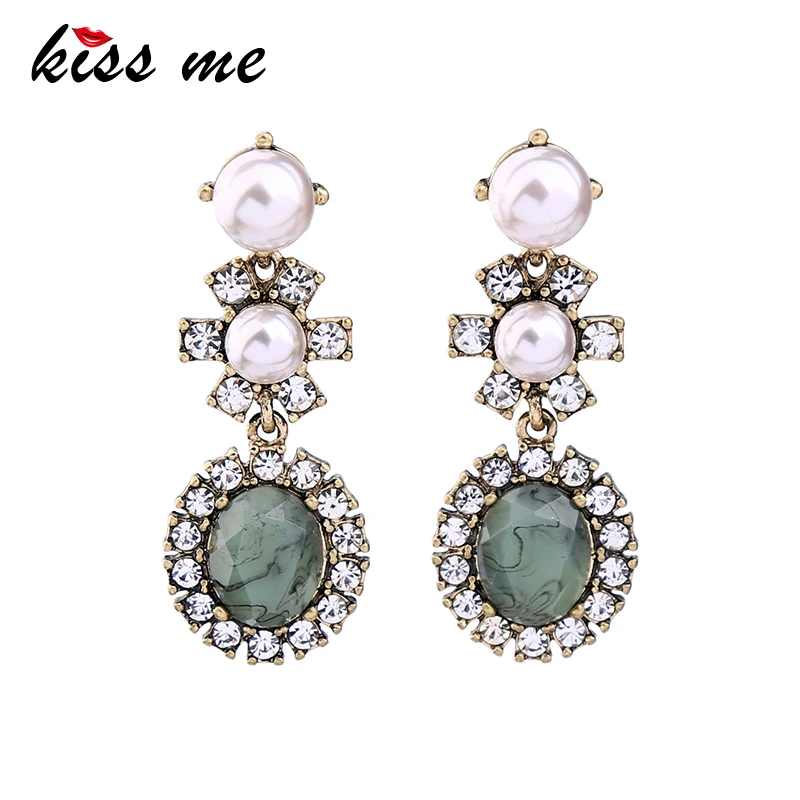 KISS ME Geometric Crystal Imitation Pearls Earrings for Women kpop Alloy Vintage Earrings Fashion Jewelry
KISS ME Geometric Crystal Imitation Pearls Earrings for Women kpop Alloy Vintage Earrings Fashion Jewelry