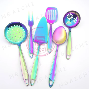Colorful Multi-use Stainless Steel Oversize Cake Knife Filter Scoop Long Spatula Big Fork Kitchenware Cooking Tools 6pcs/set
Colorful Multi-use Stainless Steel Oversize Cake Knife Filter Scoop Long Spatula Big Fork Kitchenware Cooking Tools 6pcs/set