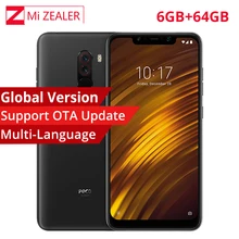 Global Version Xiaomi POCOphone F1 6GB RAM 64GB ROM Mobile Phone Snapdragon 845 Octa Core 12MP Dual AI Camera IR Face Unlock(China)
