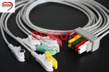 Critikon Datex Ohmeda GE-Hellige 5ld ecg cable IEC
Critikon Datex Ohmeda GE-Hellige 5ld ecg cable IEC