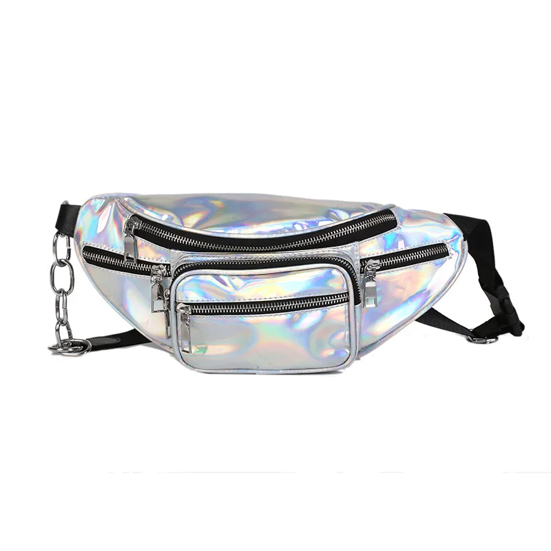 

marsupio moto chest rig bag holographic belt pocket kids pink fanny pack for women pouch bag heuptasje hologram bag waist purse