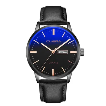 Luxury Fashion Faux Leather Mens Blue Ray Glass Quartz Analog Watches Men's watch Wrist Party decoration suit Dress Watch gifts
Luxury Fashion Faux Leather Mens Blue Ray Glass Quartz Analog Watches Men's watch Wrist Party decoration suit Dress Watch gifts