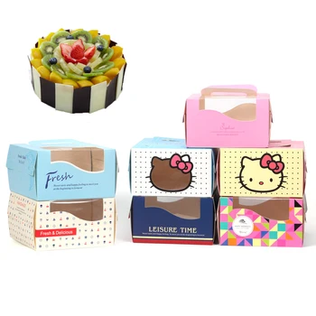 Cake Box Baked Box Packing Case Disposable Box Food Grade Window Open Colorful Carry Bag Cute Bakery Package Takeaway Box 10pcs
Cake Box Baked Box Packing Case Disposable Box Food Grade Window Open Colorful Carry Bag Cute Bakery Package Takeaway Box 10pcs