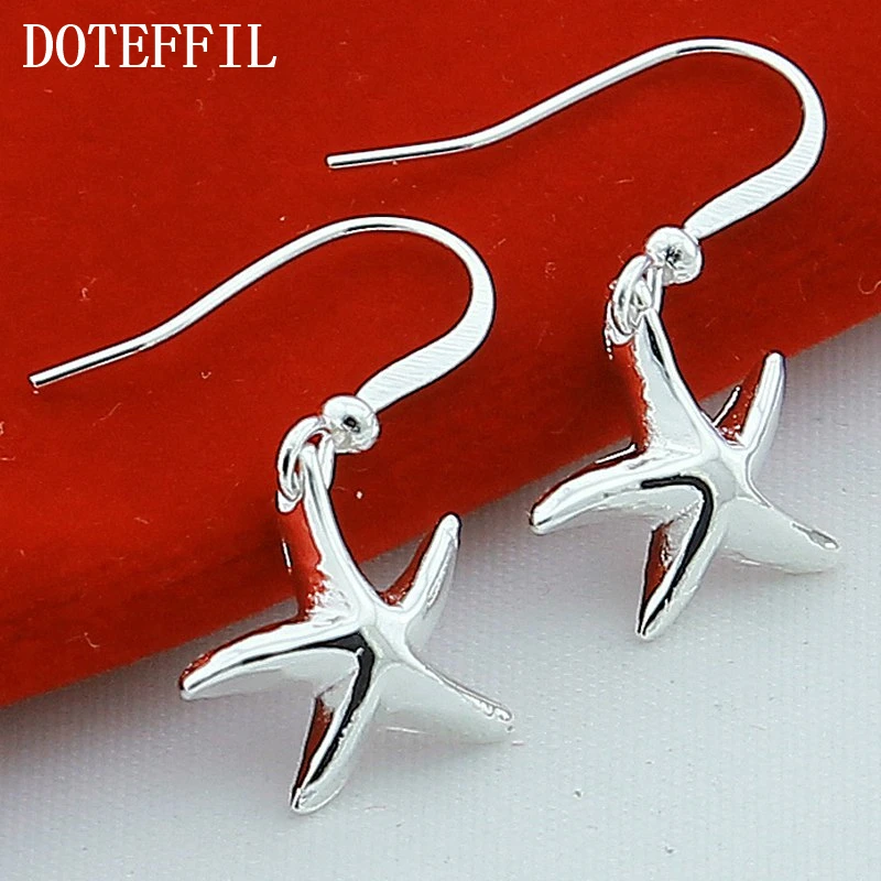 2019 New Arrival Fashion Five-Pointed Sea Star Starfish Earrings For Women Girls 925 Silver Color Drop Earrings Wholesale
2019 New Arrival Fashion Five-Pointed Sea Star Starfish Earrings For Women Girls 925 Silver Color Drop Earrings Wholesale