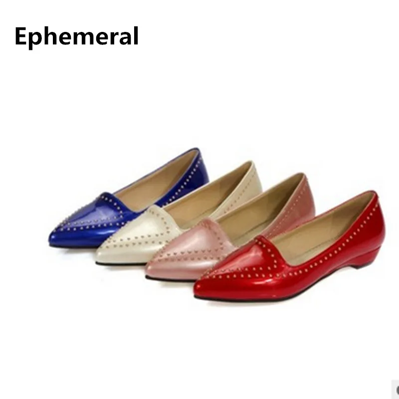 Lady's Rivets Plus size Low Heel 34-43 Pointy Toe Wedges High heels Shoes PU Leather Women Pumps Stilettos Casual Sapatos Pink
Lady's Rivets Plus size Low Heel 34-43 Pointy Toe Wedges High heels Shoes PU Leather Women Pumps Stilettos Casual Sapatos Pink
