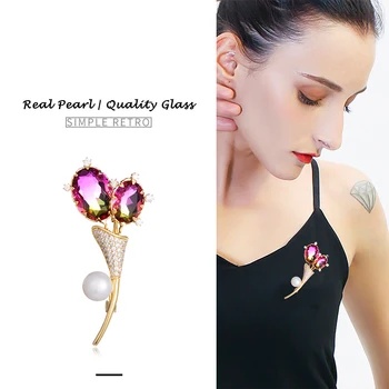 Hongye 2020 Delicate Flowers Pearl Brooches for Women Wedding Party Dress Jewelry Accessories Scarf Buckles 925 Silver pins gift
Hongye 2020 Delicate Flowers Pearl Brooches for Women Wedding Party Dress Jewelry Accessories Scarf Buckles 925 Silver pins gift