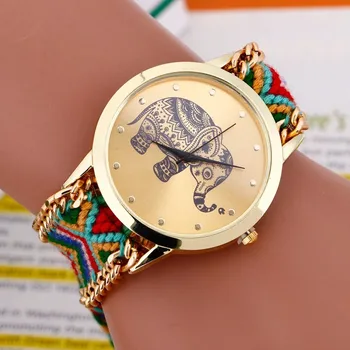 Elegant Women Watches Fashion Bracelet watch DIY Braided Elephant Watches bayan saatleri Quartz Watch Female wristwatch Relogio
Elegant Women Watches Fashion Bracelet watch DIY Braided Elephant Watches bayan saatleri Quartz Watch Female wristwatch Relogio