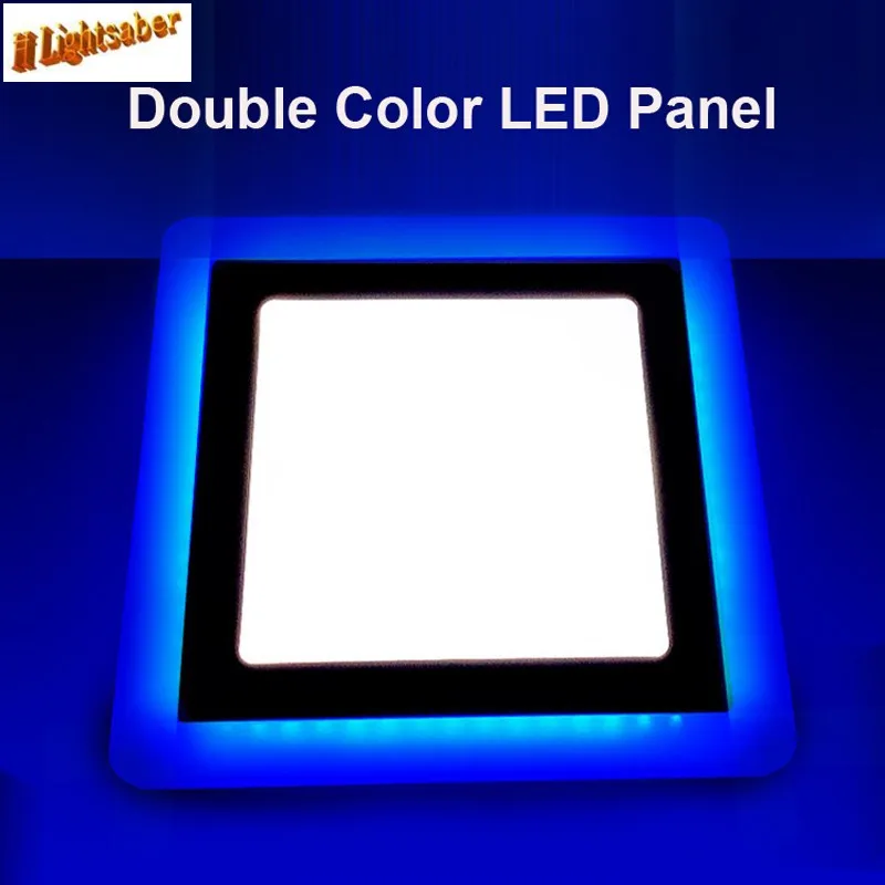 3 Model Round Square blue+white double color Led Panel Light 5w/9w/16w/24W AC85-265V Recessed LED Ceiling downlight down lights
3 Model Round Square blue+white double color Led Panel Light 5w/9w/16w/24W AC85-265V Recessed LED Ceiling downlight down lights