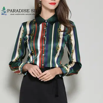 Women Long Sleeved Shirt Real Silk Stretch Satin Striped Shirt Button Casual Top Long Sleeved Office Lady Size L XL XXL XXXL
Women Long Sleeved Shirt Real Silk Stretch Satin Striped Shirt Button Casual Top Long Sleeved Office Lady Size L XL XXL XXXL