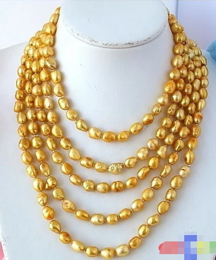 Wholesale FREE SHIPPING >>> P1226 LONG 100" 11MM BAROQUE GOLD FRESHWATER CULTURED PEARL NECKLACE
Wholesale FREE SHIPPING >>> P1226 LONG 100" 11MM BAROQUE GOLD FRESHWATER CULTURED PEARL NECKLACE