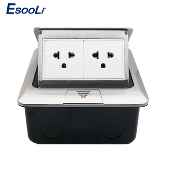 Esooli Aluminum Panel Pop Up USA / Thailand Floor Socket Modular Combination Customized Sockets2 Way Electrical Outlet
Esooli Aluminum Panel Pop Up USA / Thailand Floor Socket Modular Combination Customized Sockets2 Way Electrical Outlet
