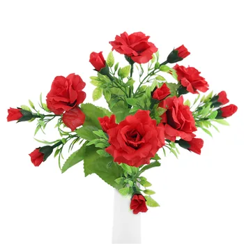 15 Heads French Silk Rose Flowers bouquet Royal Upscale Fake Flower Wedding Car Decoration Home Graden Decor 6 Colors A9440
15 Heads French Silk Rose Flowers bouquet Royal Upscale Fake Flower Wedding Car Decoration Home Graden Decor 6 Colors A9440