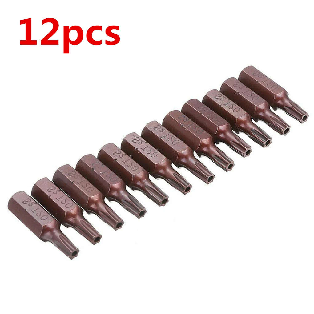 12Pcs 25mm Red Head Hex Shank T20 Torx Security Screwdriver Bits with Hole Driver Bits Group General Tools Screwdriver Bit Set
12Pcs 25mm Red Head Hex Shank T20 Torx Security Screwdriver Bits with Hole Driver Bits Group General Tools Screwdriver Bit Set