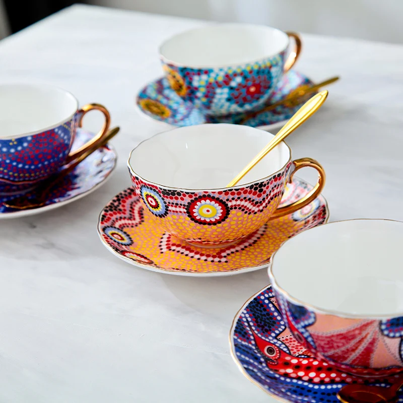 New Bone China coffee cup and Saucer sets Bohemian Flower tea cup tea party home drinking ware essential afternoon tea cup set
New Bone China coffee cup and Saucer sets Bohemian Flower tea cup tea party home drinking ware essential afternoon tea cup set