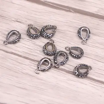 30pcs Metal with Crystal Rhinestone Paved Pendant Clasps, Pendant Bails, Jewelry Clasps Findings
30pcs Metal with Crystal Rhinestone Paved Pendant Clasps, Pendant Bails, Jewelry Clasps Findings