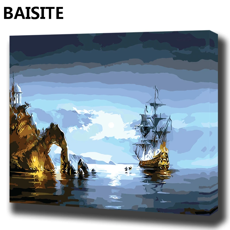 BAISITE DIY Framed Oil Painting By Numbers Landscape Pictures Canvas Painting For Living Room Wall Art Home Decor H356
BAISITE DIY Framed Oil Painting By Numbers Landscape Pictures Canvas Painting For Living Room Wall Art Home Decor H356